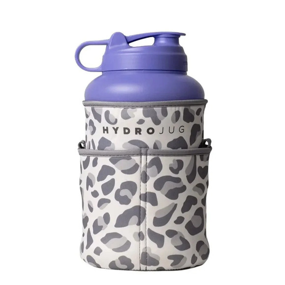 Hydrojug Savannah Leopard Pro‎ Insulating Sleeve half Gallon Strap Pockets - Picture 1 of 6